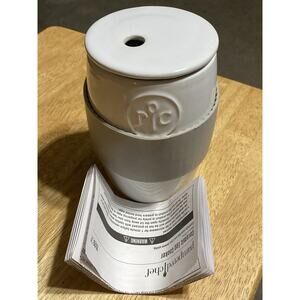 Pampered Chef Ceramic White Microwave Egg Cooker 1529 w/ Instructions